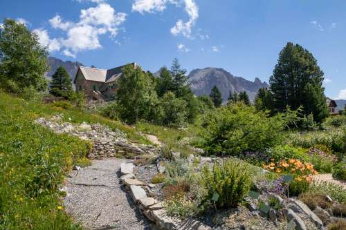 Der alpine botanische Garten von Lautaret