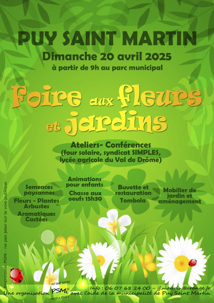 FOIRE AUX FLEURS ET JARDINS - Puy-Saint-Martin