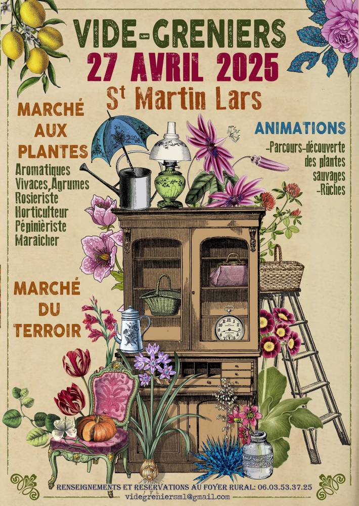 Vide grenier et marché aux plantes - SAINT MARTIN LARS EN SAINTE HERMINE