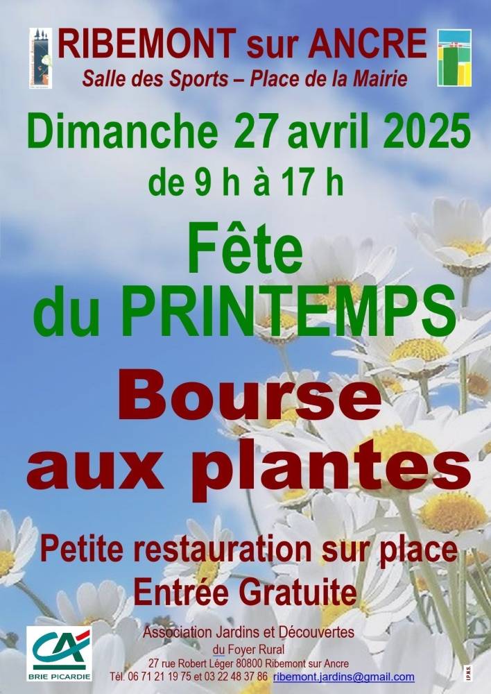 Bourse aux plantes - fête du printemps - RIBEMONT sur ANCRE